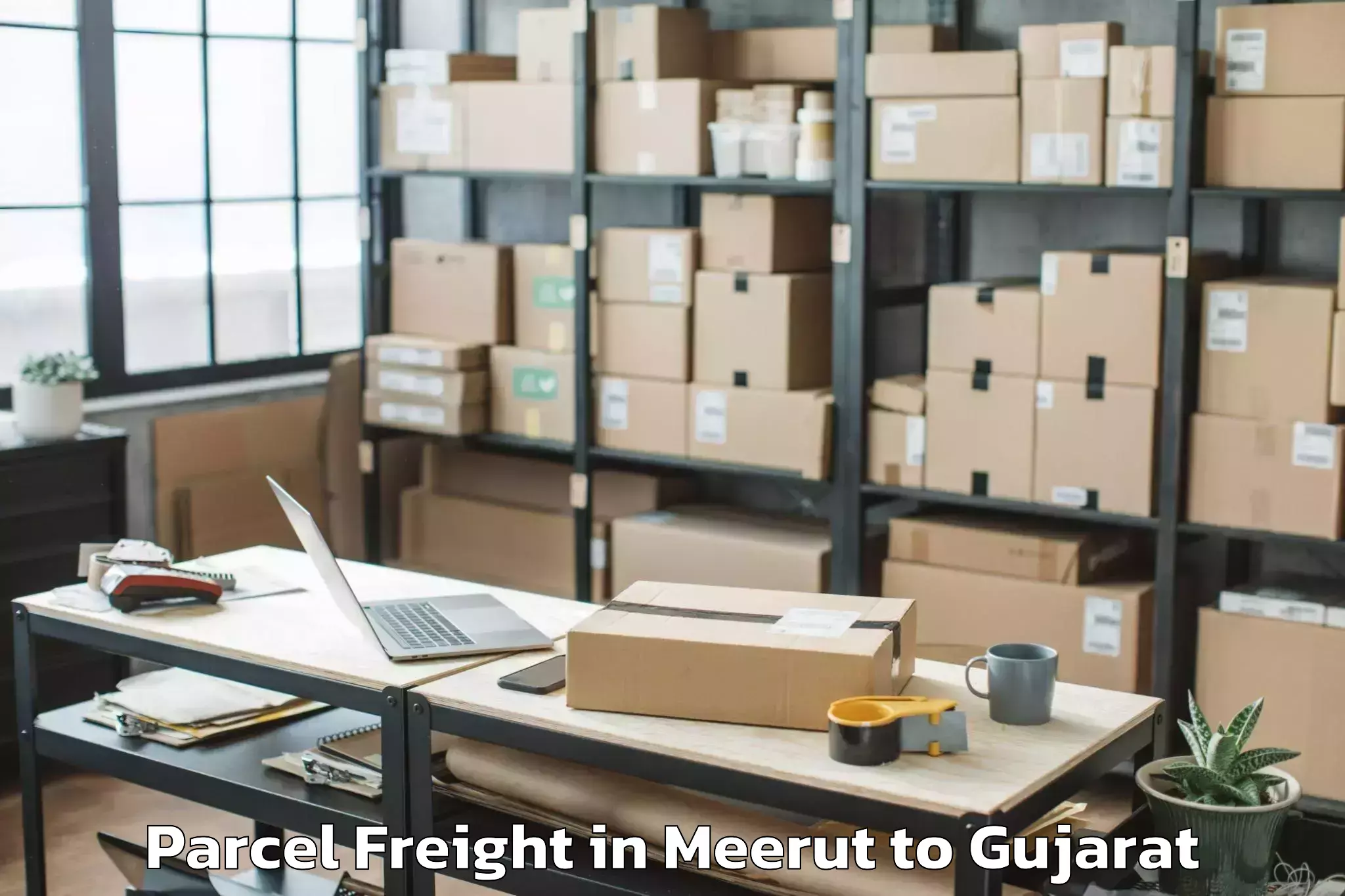 Discover Meerut to Sayla Parcel Freight